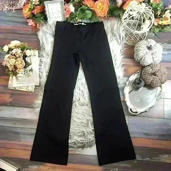 Betabrand Classic Black Boot-Cut Dress Yoga Pants Office Work Business Casual - Picture 2 of 11